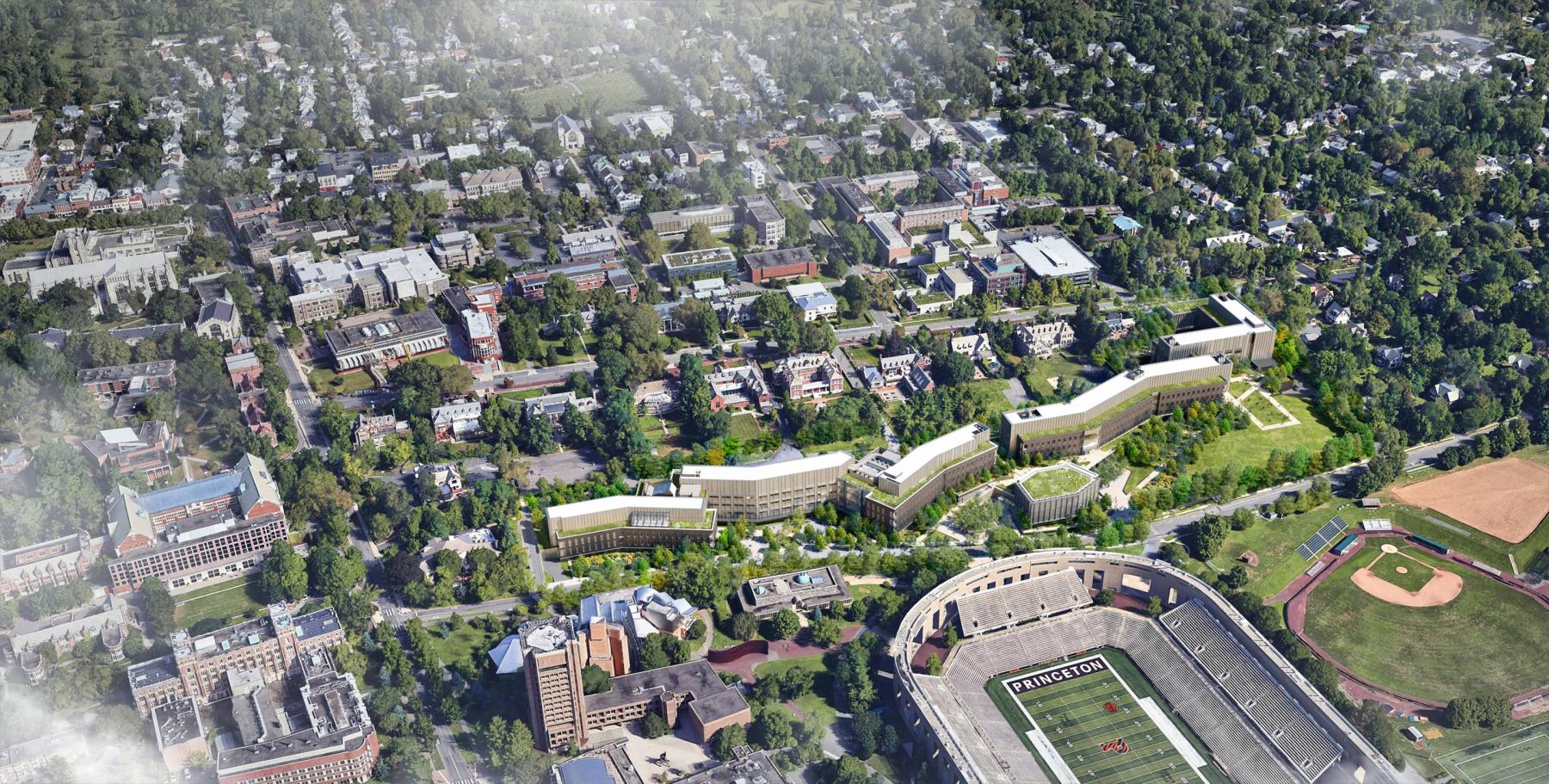 Aerial view of proposed engineering building