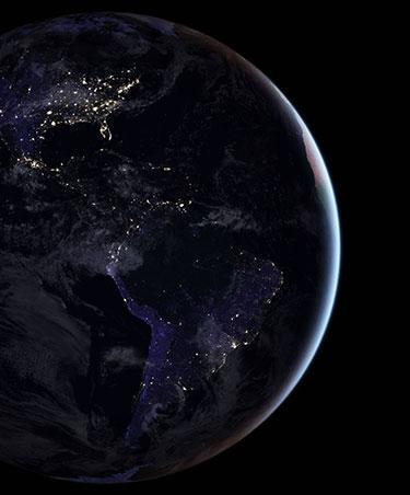 Earth at night