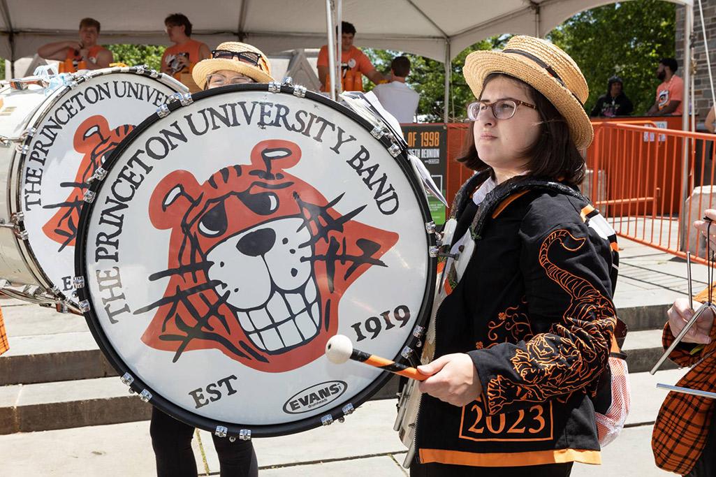 The Princeton University Band made music and merry across the various Reunions sites. 