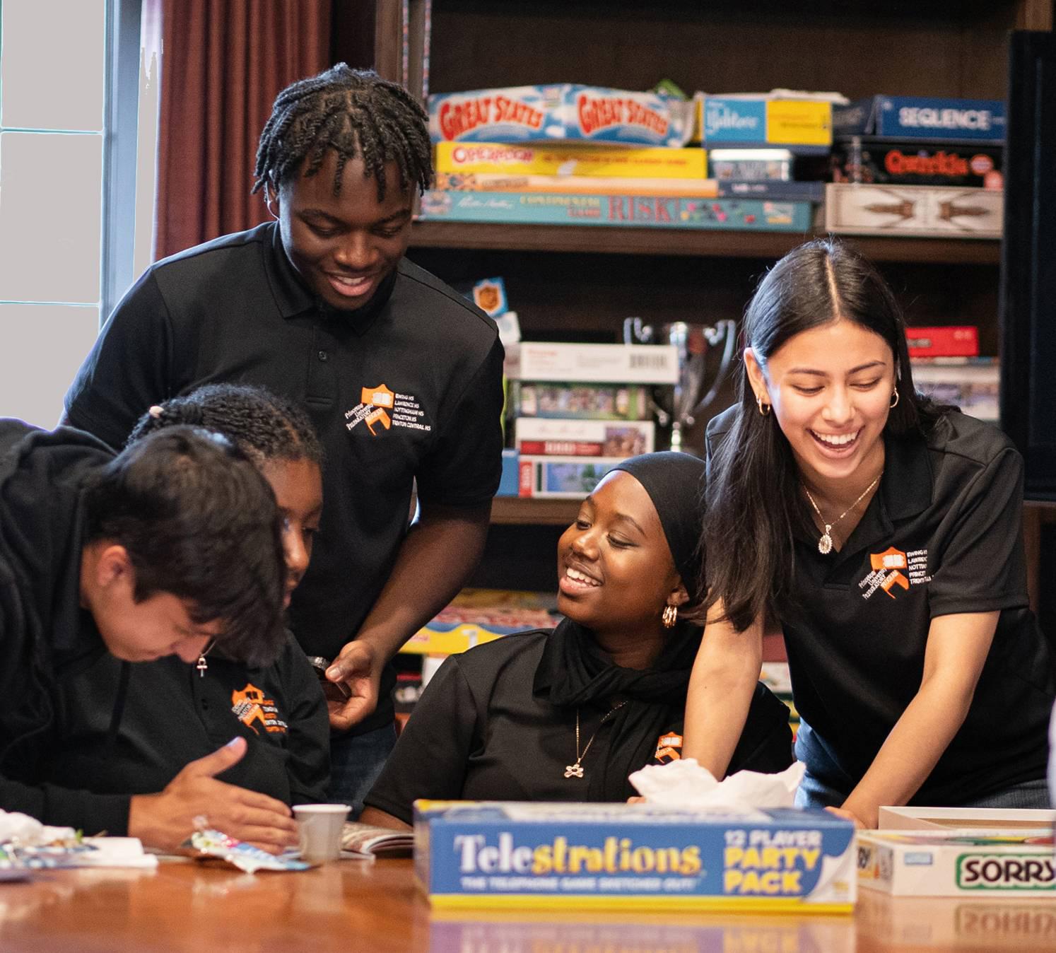 Princeton University Preparatory Program students playing games