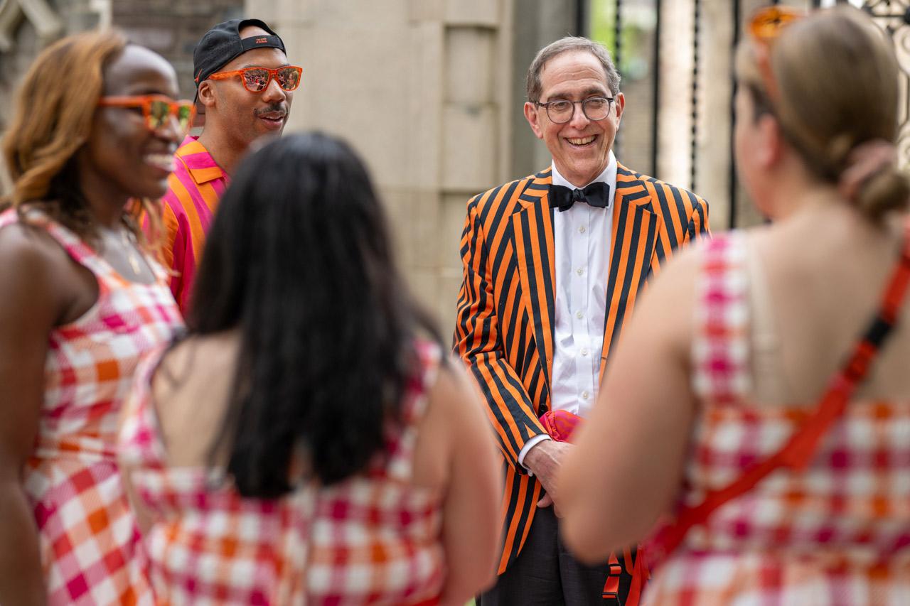 President Eisgruber at the 2014 tent during Reunions