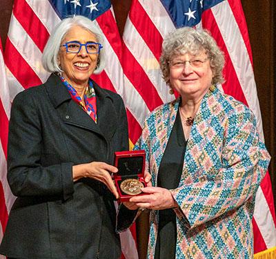 Arati Prabhakar and Ingrid Daubechies