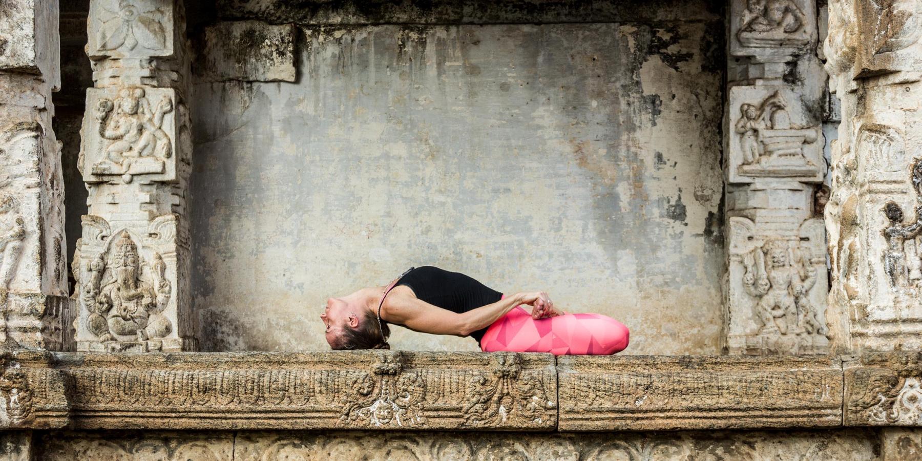 Person doing yoga