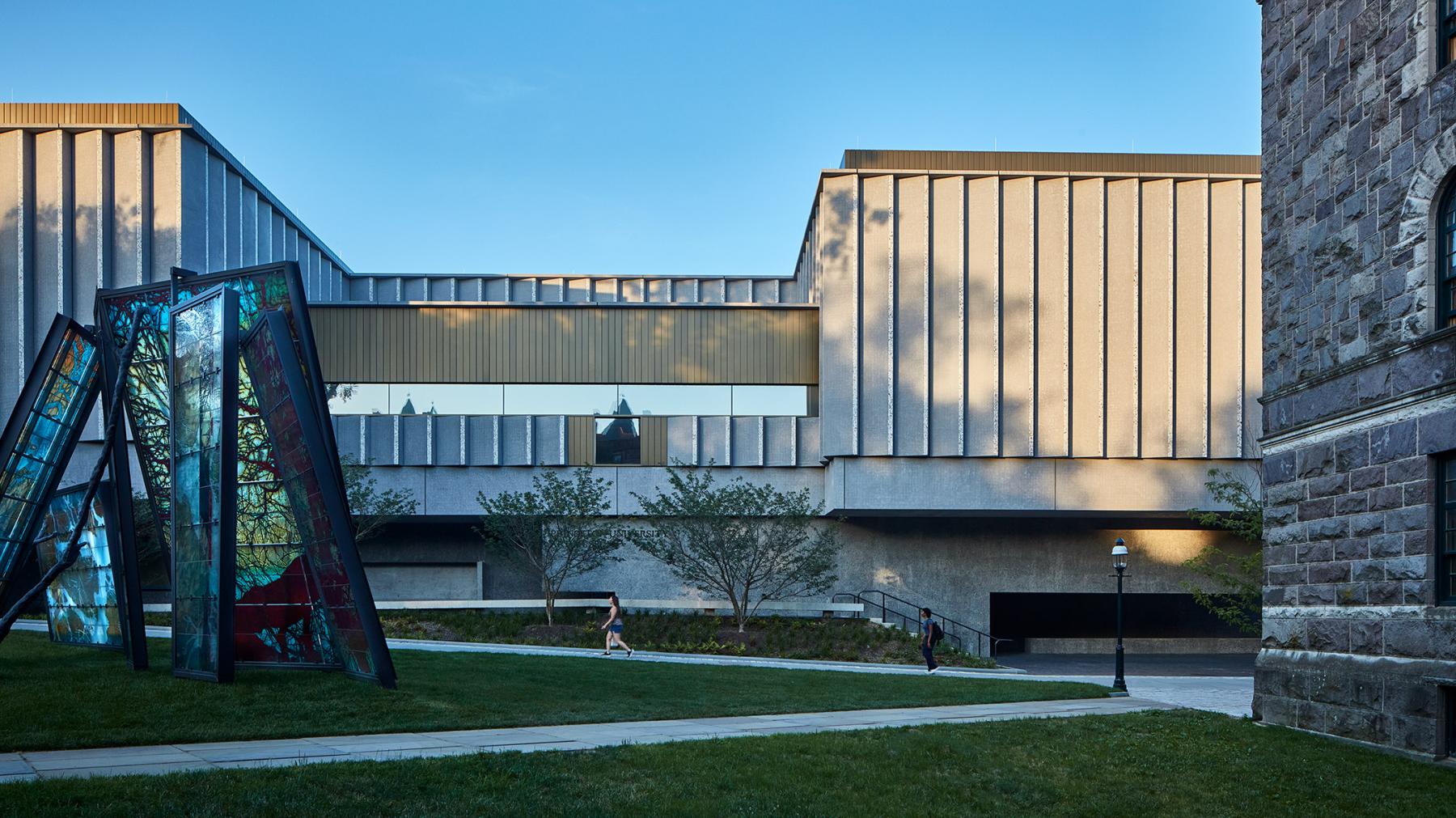 An exterior shot of the new Princeton University Art Museum