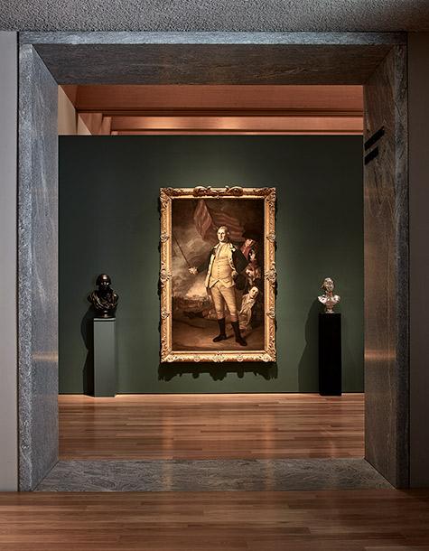 Portrait of Gen. Washington in the Wilmerding Pavilion of the Princeton University Art Museum