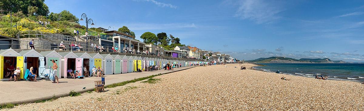 The stone beaches of Lyme Regis