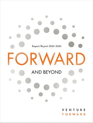The white cover of the final Venture Forward Impact Report